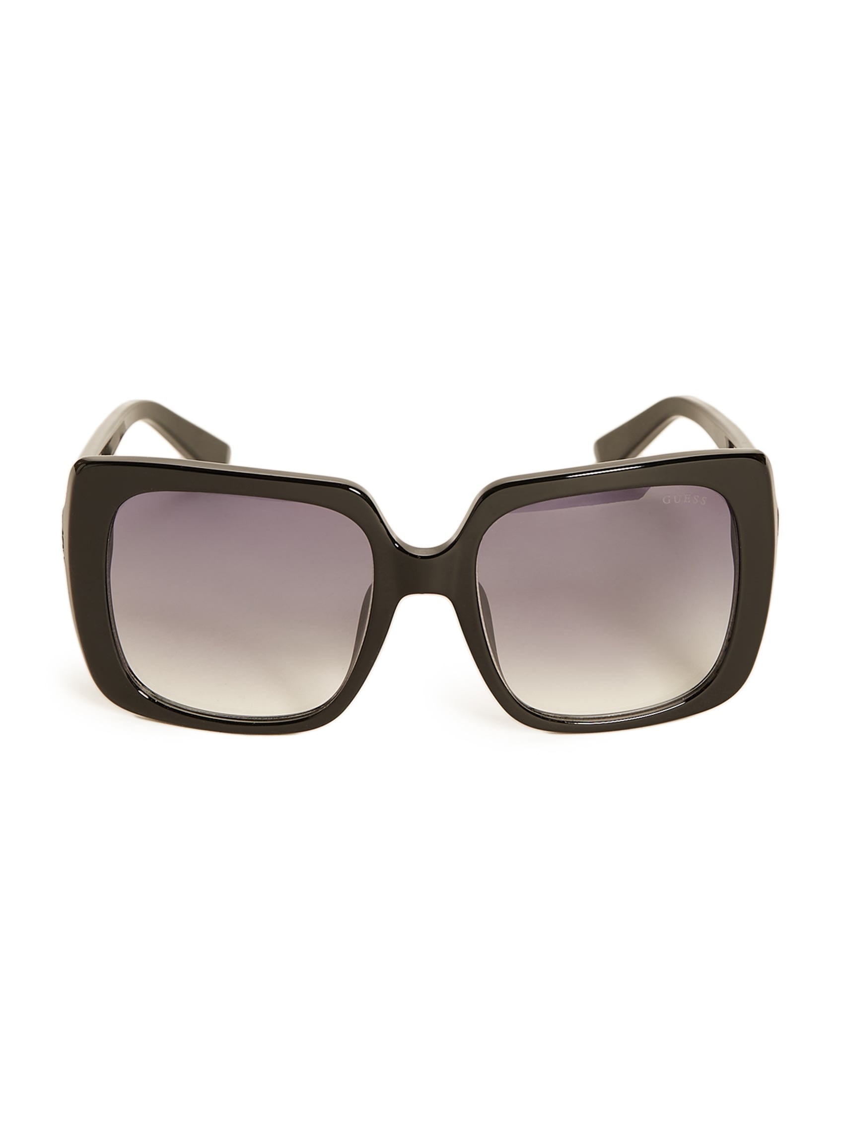 Пластиковые квадратные солнцезащитные очки со стразами и логотипом Guess Factory, серебряный 
Пластиковые квадратные солнцезащитные очки со стразами и логотипом Guess Factory, серебряный