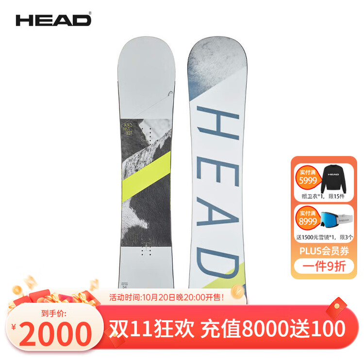 HEAD Сноуборд Architect, однобортный , белый, 161 см
HEAD Сноуборд Architect, однобортный , белый, 161 см