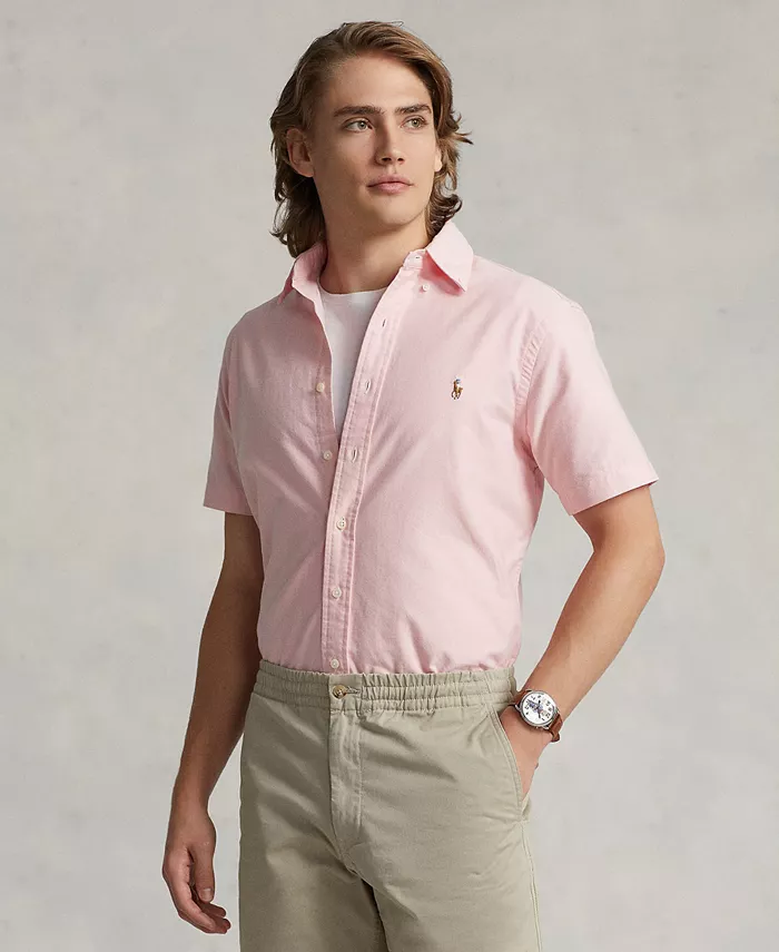 Мужская классическая короткорукавная рубашка Oxford Polo Ralph Lauren, розовый
Мужская классическая короткорукавная рубашка Oxford Polo Ralph Lauren, розовый