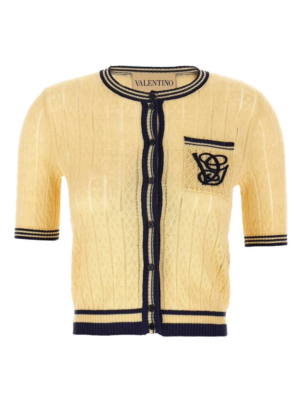 Кардиган с короткими рукавами и вышитым логотипом VALENTINO GARAVANI, желтый
Кардиган с короткими рукавами и вышитым логотипом VALENTINO GARAVANI, желтый