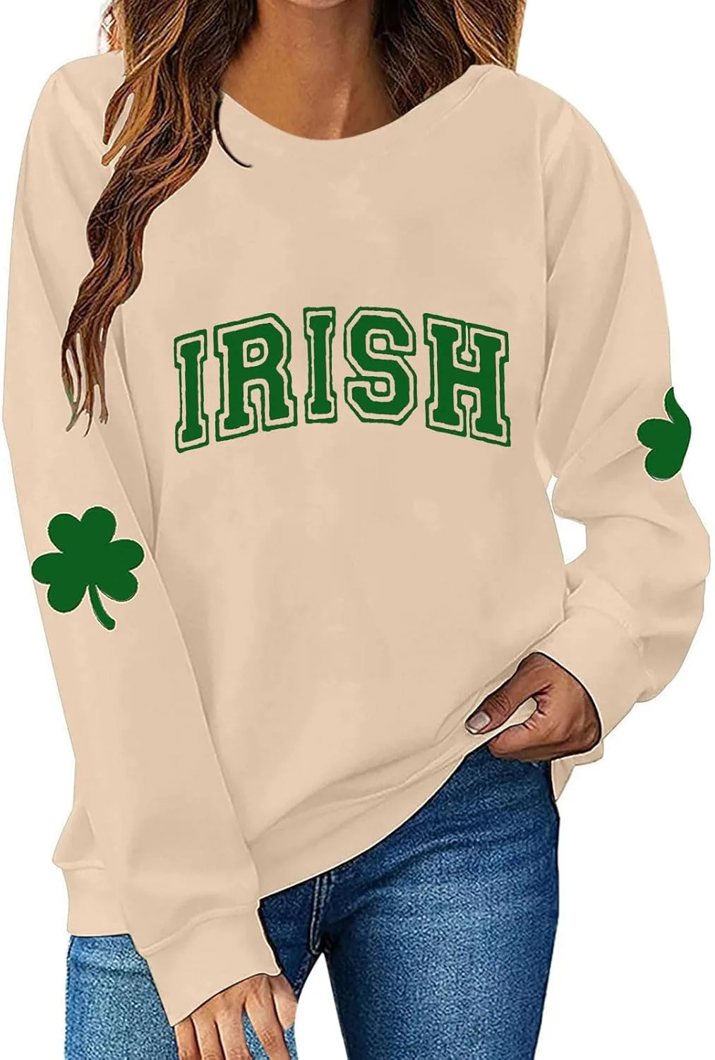 Женский свитшот Mzkdieey с длинным рукавом и принтом Shamrock Lucky
Женский свитшот Mzkdieey с длинным рукавом и принтом Shamrock Lucky