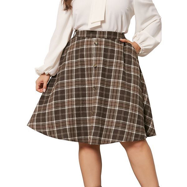 Юбка женская plus size vintage в клетку на резинке с высокой талией и карманами Agnes Orinda
Юбка женская plus size vintage в клетку на резинке с высокой талией и карманами Agnes Orinda