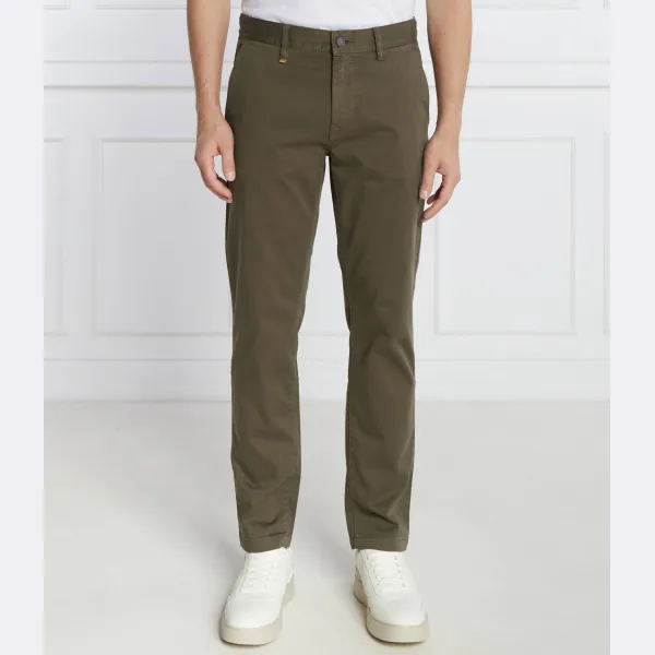 Зауженные брюки чинос скино-табер Boss, зеленый
Зауженные брюки чинос скино-табер Boss, зеленый