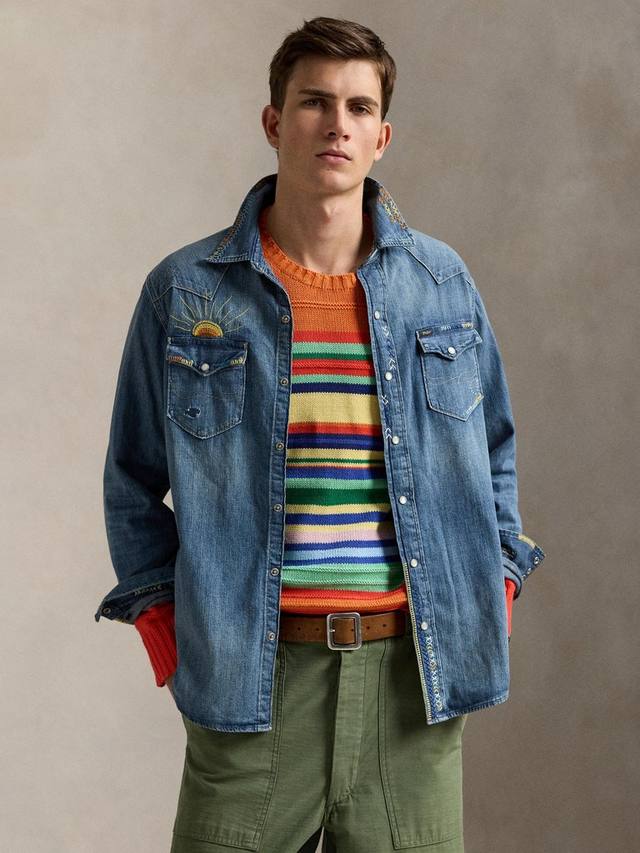 Джинсовая вестерн-рубашка Polo Cotton Regular Fit Ralph Lauren, Kelley
Джинсовая вестерн-рубашка Polo Cotton Regular Fit Ralph Lauren, Kelley