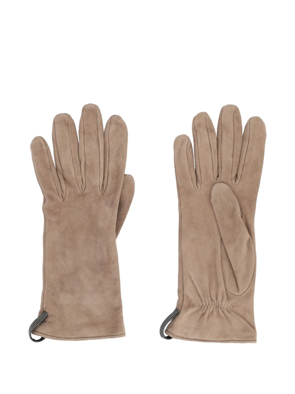 Замшевые перчатки на резинке Brunello Cucinelli, нейтральный
Замшевые перчатки на резинке Brunello Cucinelli, нейтральный