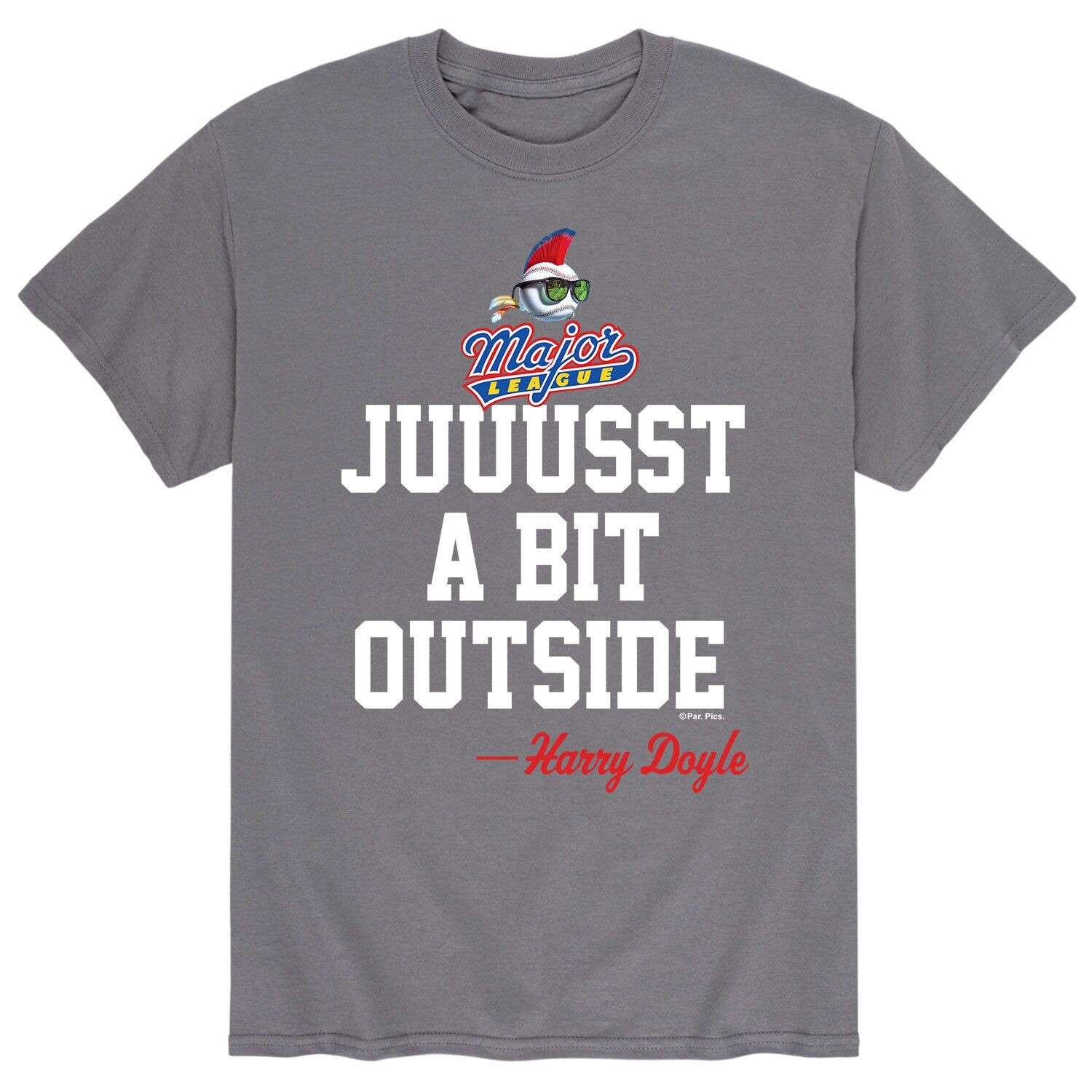 Мужская бейсбольная футболка "Juuusst A Bit Outside" Высшей лиги Licensed Character
Мужская бейсбольная футболка "Juuusst A Bit Outside" Высшей лиги Licensed Character