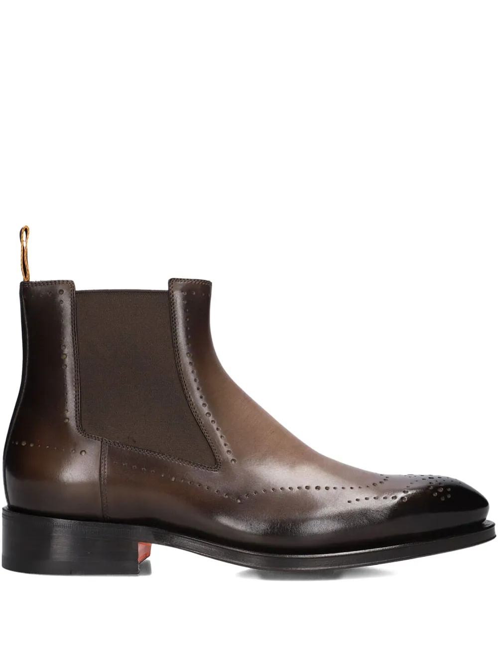 Челси с брогированием Santoni, коричневый
Челси с брогированием Santoni, коричневый