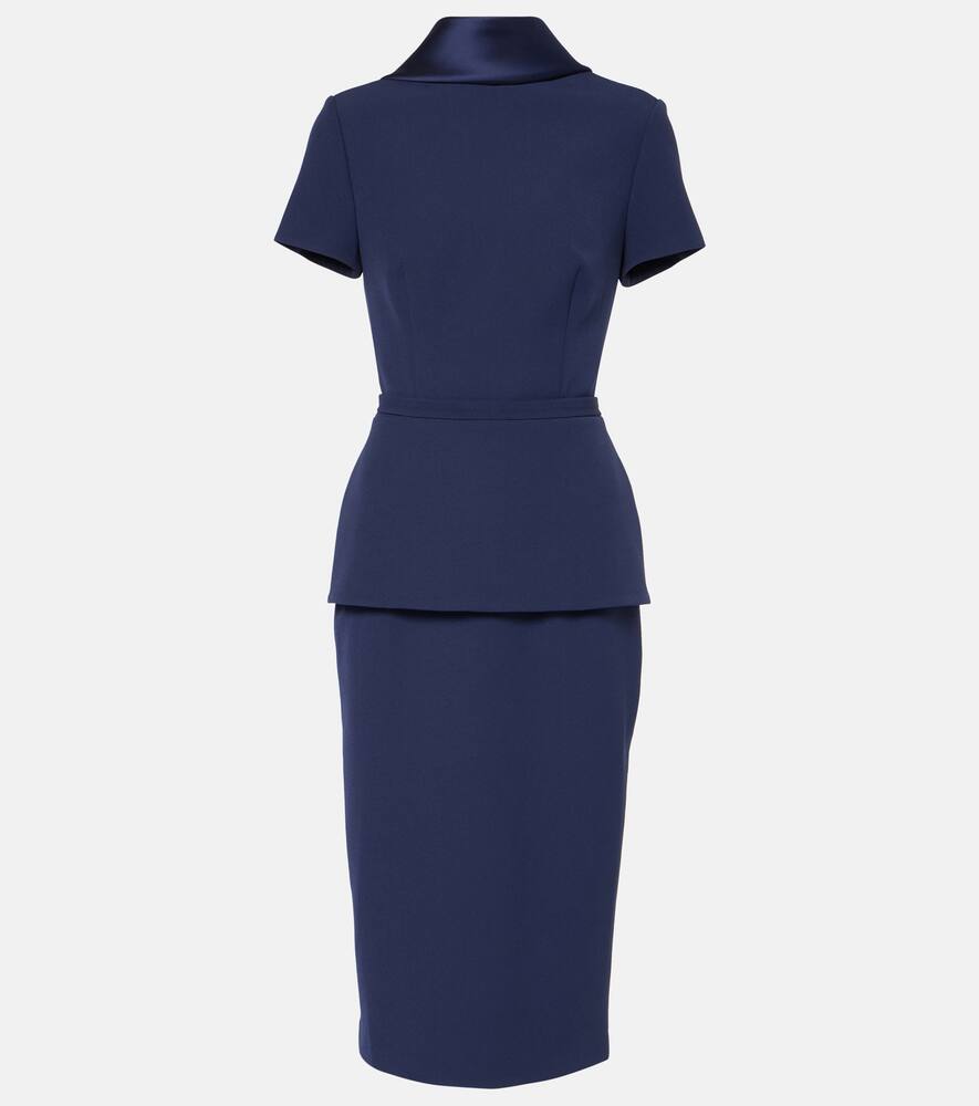 Сатиновая отделка крепового миди-платья Safiyaa, Maritime
Сатиновая отделка крепового миди-платья Safiyaa, Maritime