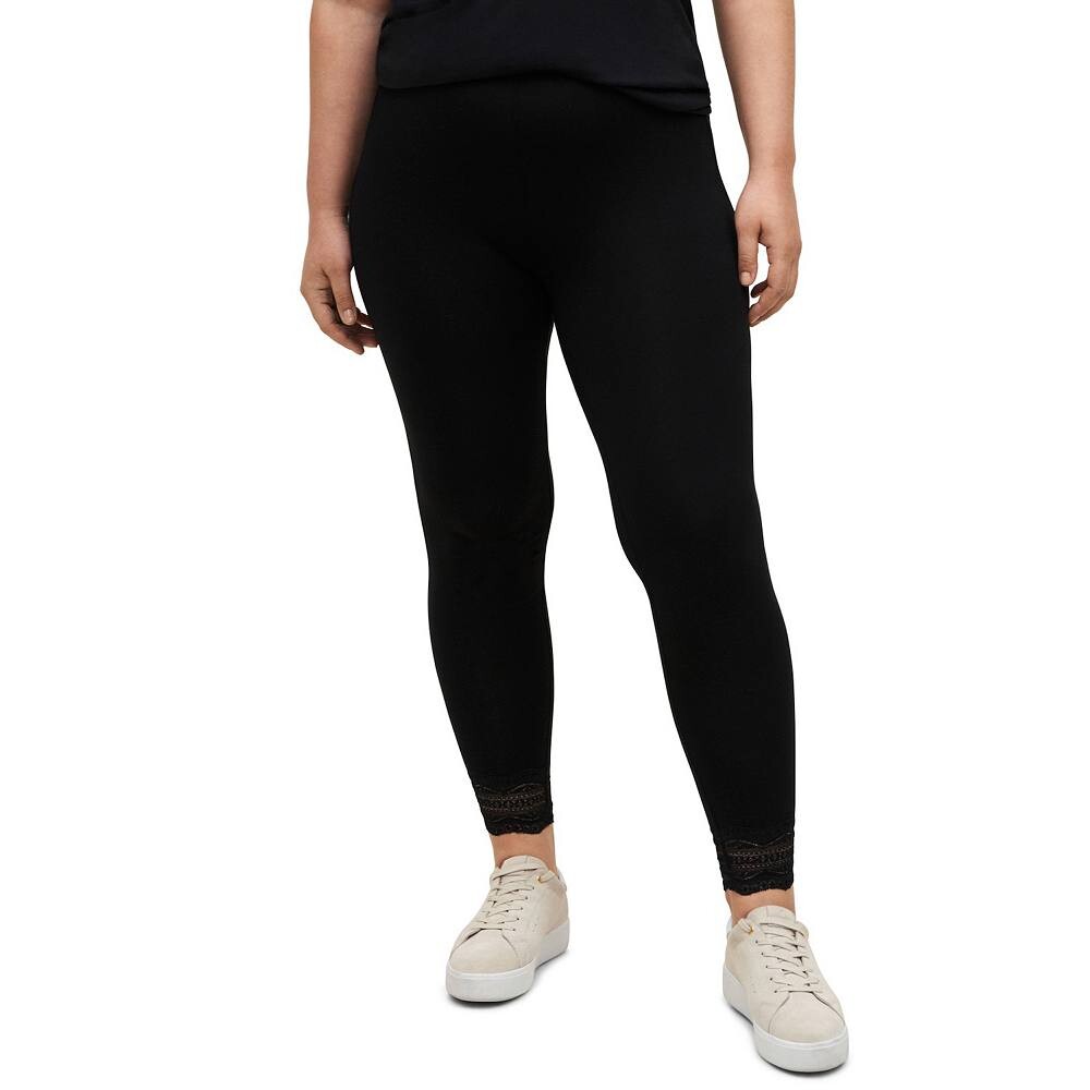 Женские леггинсы больших размеров Ellos с кружевным подолом и фестонами, черный
Женские леггинсы больших размеров Ellos с кружевным подолом и фестонами, черный