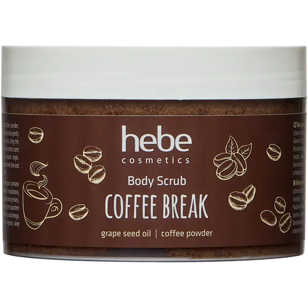 Кофейный скраб для тела, 340 г Hebe Cosmetics Body scrub coffee break
Кофейный скраб для тела, 340 г Hebe Cosmetics Body scrub coffee break