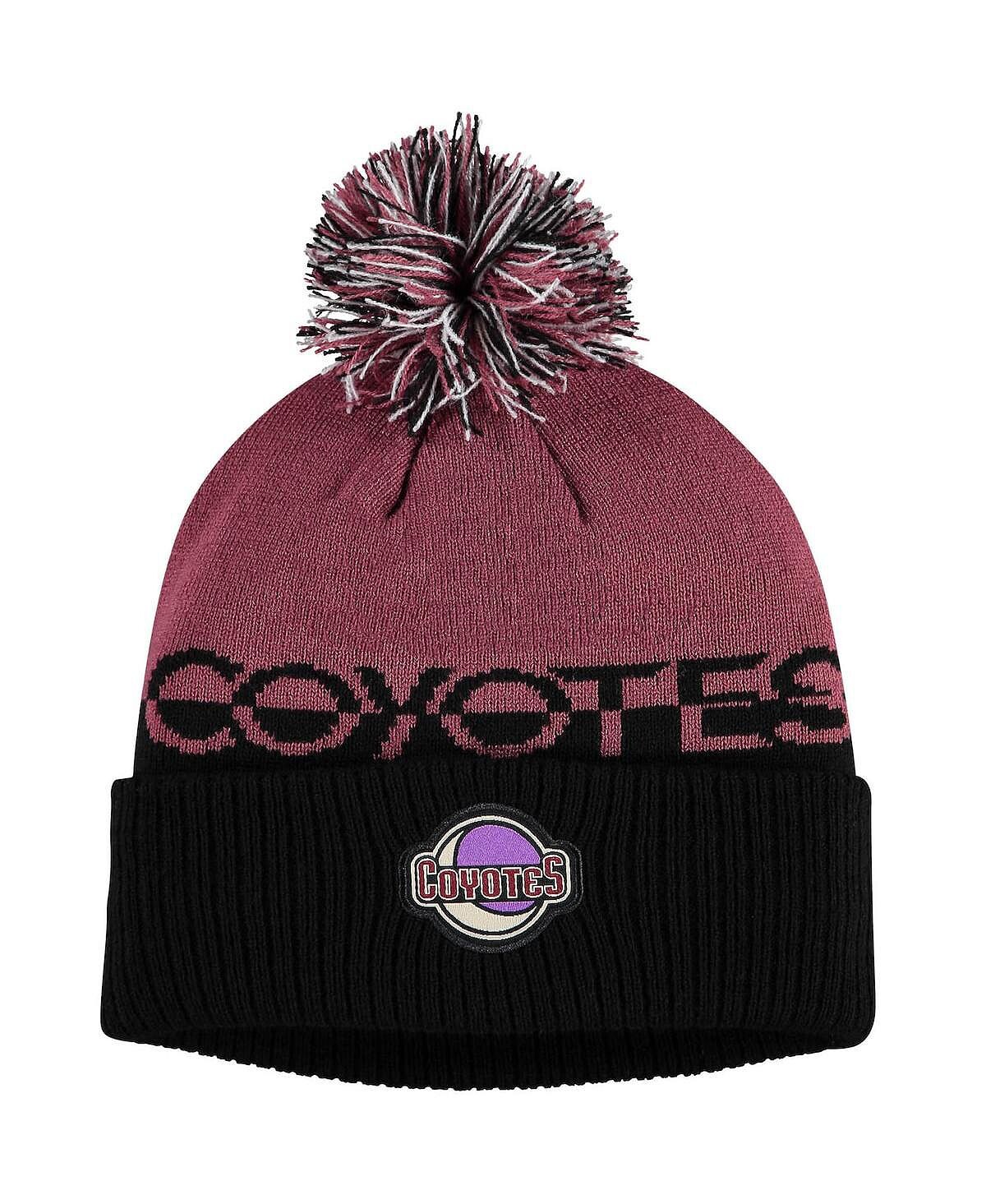 Мужская вязаная шапка с манжетами и помпоном Arizona Coyotes Cold.Rdy, гранат, черный adidas
Мужская вязаная шапка с манжетами и помпоном Arizona Coyotes Cold.Rdy, гранат, черный adidas