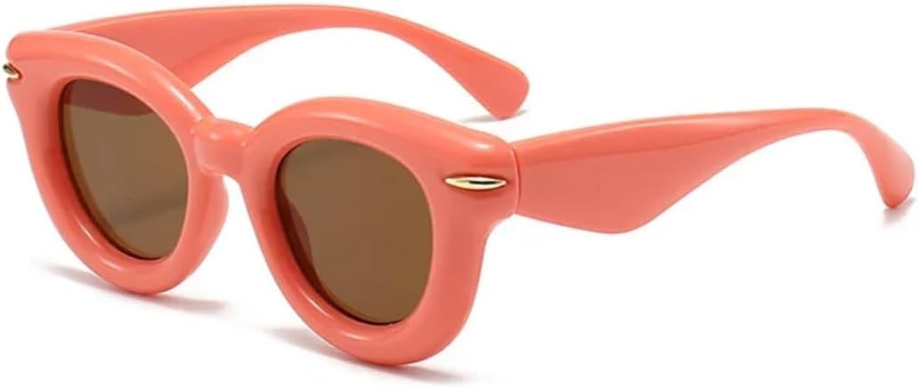 Женские модные овальные солнцезащитные очки конфетных цветов с ретро-заклепками. Мужские модные круглые солнцезащитные очки в стиле панк с защитой от УФ-излучения UV400 UUPTTPL, Pink Tea
Женские модные овальные солнцезащитные очки конфетных цветов с ретро-заклепками. Мужские модные круглые солнцезащитные очки в стиле панк с защитой от УФ-излучения UV400 UUPTTPL, Pink Tea