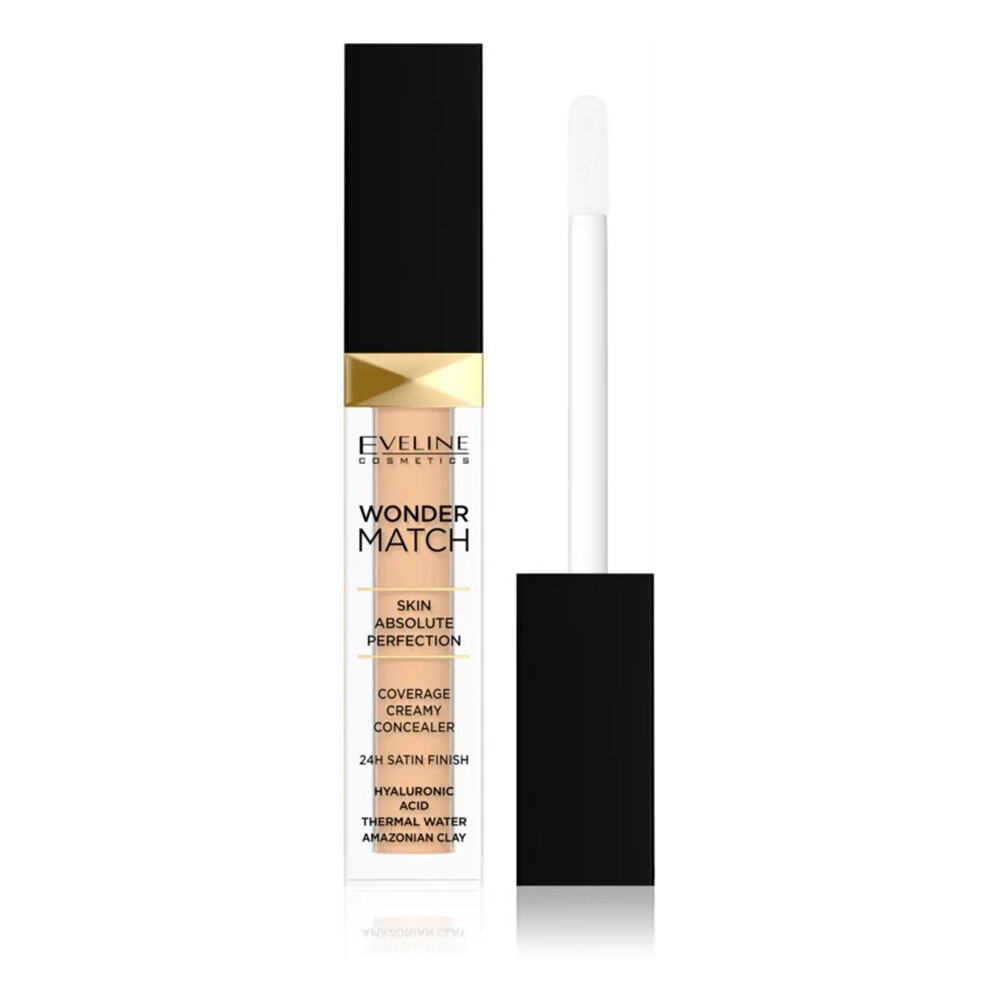 Кремовый консилер, покрывающий 24 часа Eveline Cosmetics Wonder Match, оттенок 10 Light Vanilla Warm 7 мл
Кремовый консилер, покрывающий 24 часа Eveline Cosmetics Wonder Match, оттенок 10 Light Vanilla Warm 7 мл