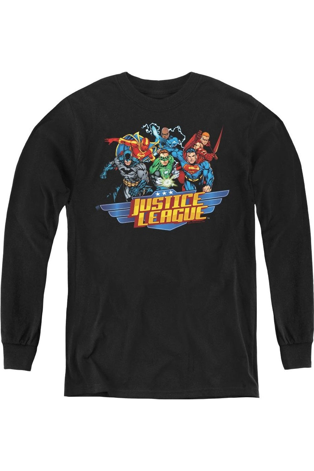 Футболка с длинным рукавом Justice League of America Ready To Fight для детей Gildan, черный
Футболка с длинным рукавом Justice League of America Ready To Fight для детей Gildan, черный