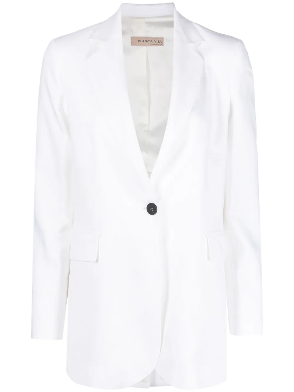 Однобортный блейзер Blanca Vita, белый
Однобортный блейзер Blanca Vita, белый