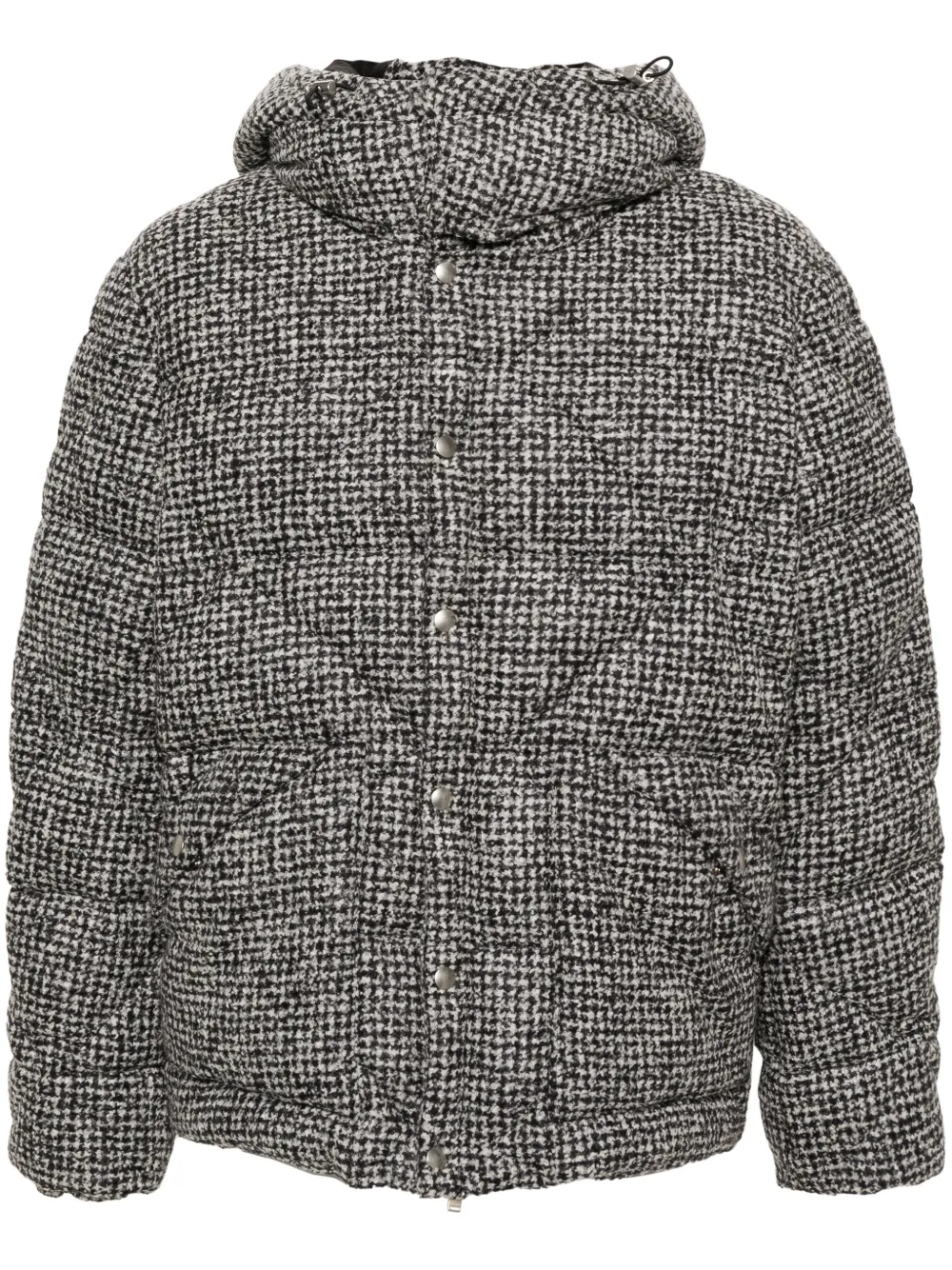 Пуховик в клетку Lardini, черный
Пуховик в клетку Lardini, черный