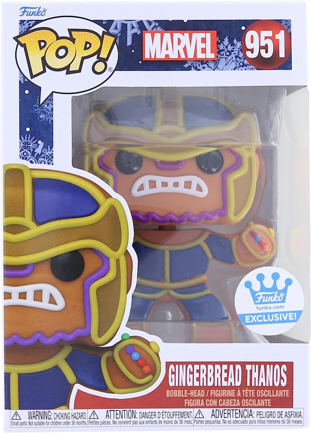 Фигурка Funko Pop! Marvel: Gingerbread Thanos Exclusive
Фигурка Funko Pop! Marvel: Gingerbread Thanos Exclusive