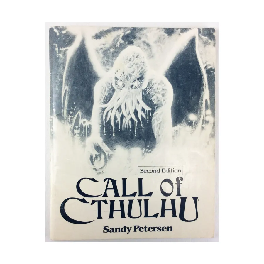 Call of Cthulhu (2nd Edition) - Rulebook Only!, Call of Cthulhu - Rule, Source & Supplement Books (Chaosium 1st-5.5 Editions), мягкая обложка
Call of Cthulhu (2nd Edition) - Rulebook Only!, Call of Cthulhu - Rule, Source & Supplement Books (Chaosium 1st-5.5 Editions), мягкая обложка