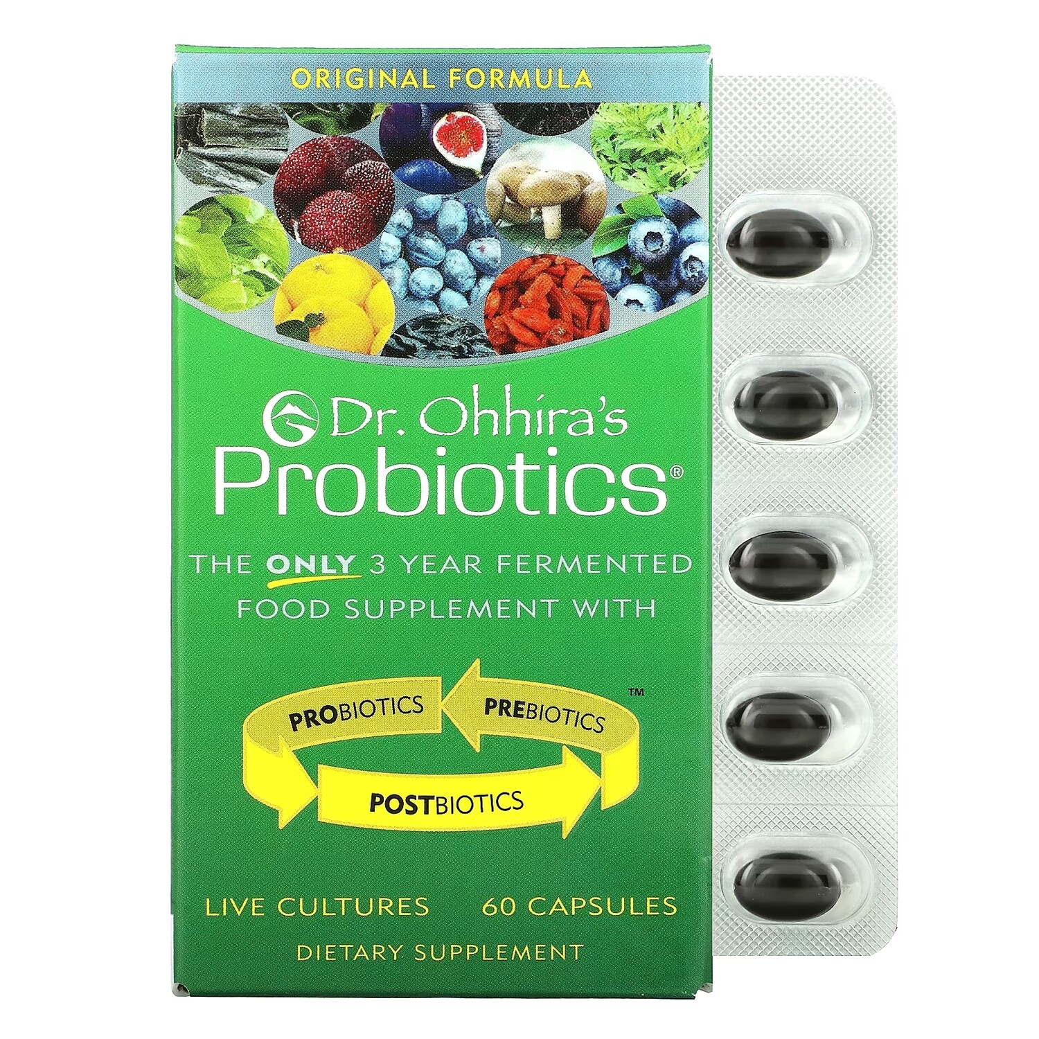 Добавка с Пробиотиками Dr. Ohhira's Probiotics, 60 капсул 
Добавка с Пробиотиками Dr. Ohhira's Probiotics, 60 капсул
