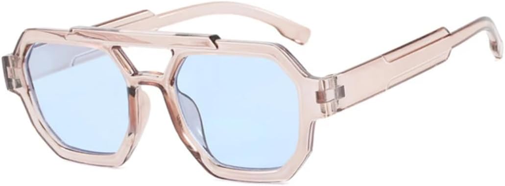 Солнцезащитные очки для мужчин и женщин - защита от УФ-излучения UV400 - панк, толстая оправа, оранжевые, для занятий спортом на открытом воздухе и вождения DSVIGF, Lightbrown-blue
Солнцезащитные очки для мужчин и женщин - защита от УФ-излучения UV400 - панк, толстая оправа, оранжевые, для занятий спортом на открытом воздухе и вождения DSVIGF, Lightbrown-blue