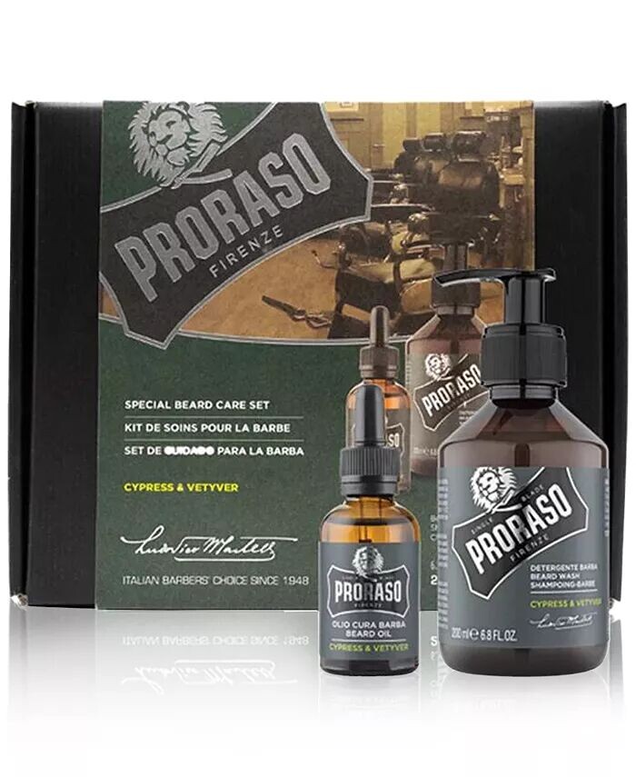 2 шт. Набор для ухода за бородой для полной или длинной бороды - аромат кипариса и ветивера Proraso
2 шт. Набор для ухода за бородой для полной или длинной бороды - аромат кипариса и ветивера Proraso