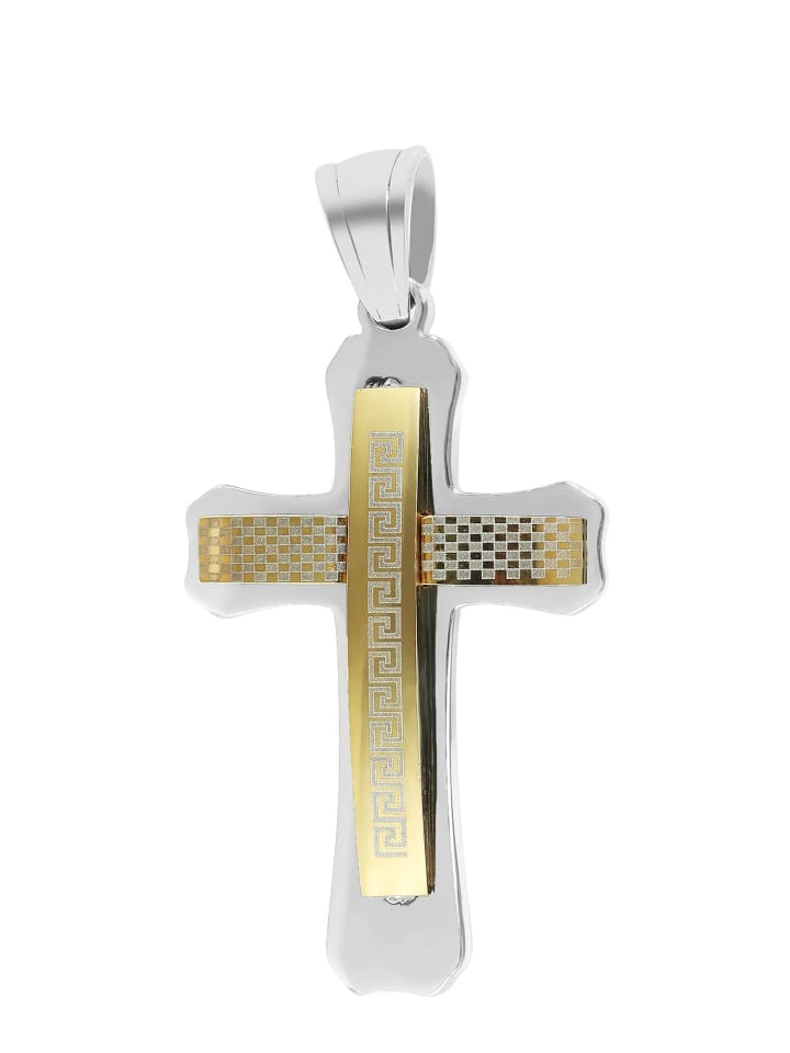 Adeliás Мужской кулон - крест из нержавеющей стали, серебристый
Adeliás Мужской кулон - крест из нержавеющей стали, серебристый