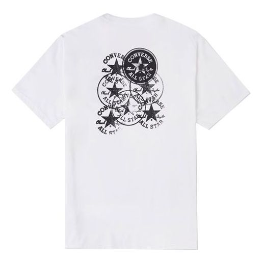 Футболка men's chuck printing knit sports round neck short sleeve white Converse, белый 
Футболка men's chuck printing knit sports round neck short sleeve white Converse, белый