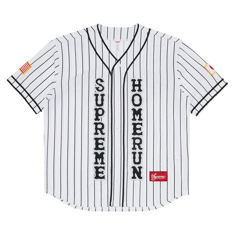 Джерси Supreme x Homerun Baseball Jersey, Stripe 
Джерси Supreme x Homerun Baseball Jersey, Stripe