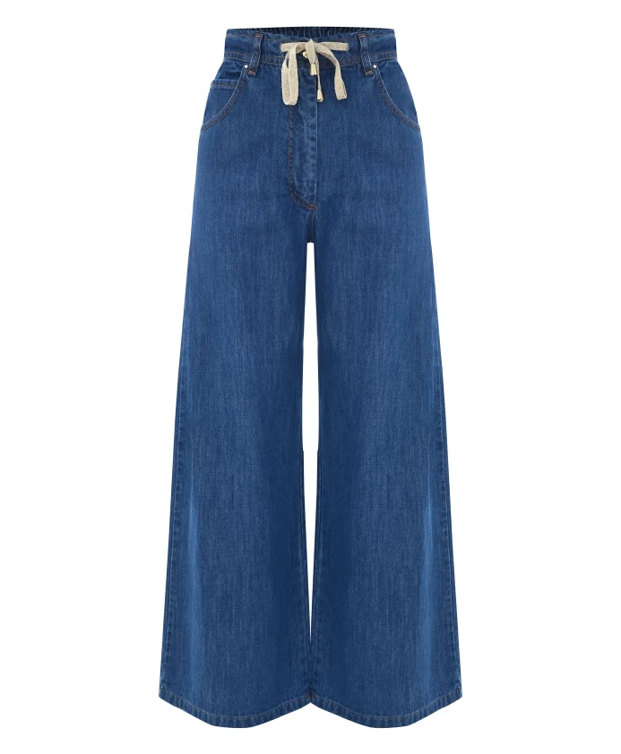 Джинсовые брюки с широкими штанинами Kocca, синий
Джинсовые брюки с широкими штанинами Kocca, синий