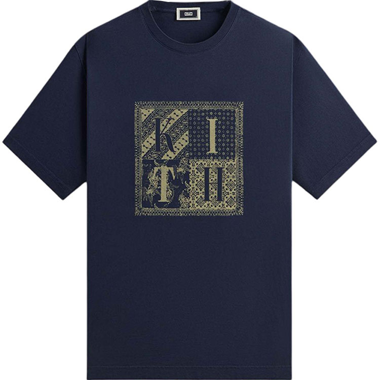 Винтажная футболка с батик блок-принтом KITH, Ночное время
Винтажная футболка с батик блок-принтом KITH, Ночное время