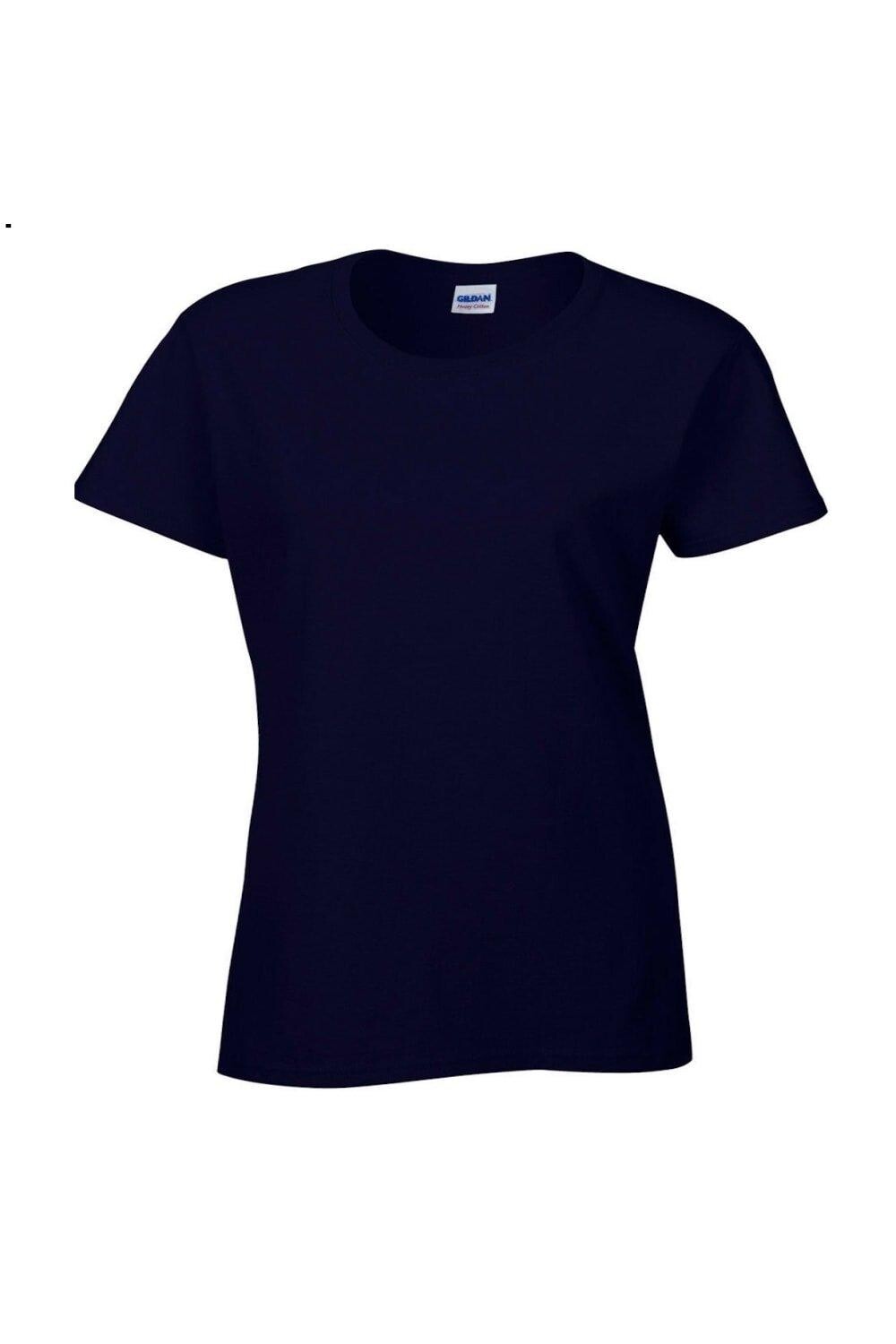 Футболка Missy Fit из плотного хлопка с короткими рукавами Gildan, темно-синий 
Футболка Missy Fit из плотного хлопка с короткими рукавами Gildan, темно-синий