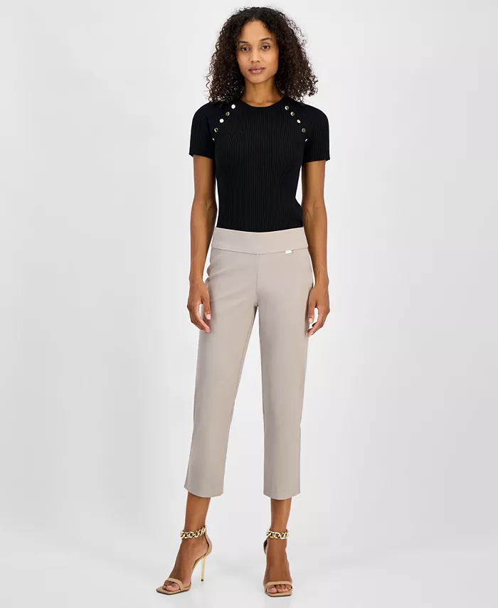 Женские укороченные брюки на резинке I.N.C. International Concepts, коричневый/бежевый
Женские укороченные брюки на резинке I.N.C. International Concepts, коричневый/бежевый