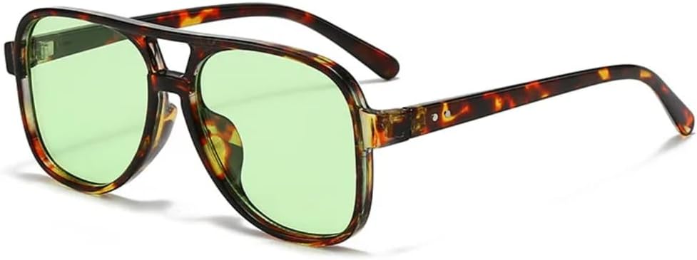 Женские солнцезащитные очки с двойной перемычкой, винтажные заклепки; мужские очки с прозрачными линзами Ocean Lens, защита от УФ-излучения UV400 UUPTTPL, Leopard Green
Женские солнцезащитные очки с двойной перемычкой, винтажные заклепки; мужские очки с прозрачными линзами Ocean Lens, защита от УФ-излучения UV400 UUPTTPL, Leopard Green