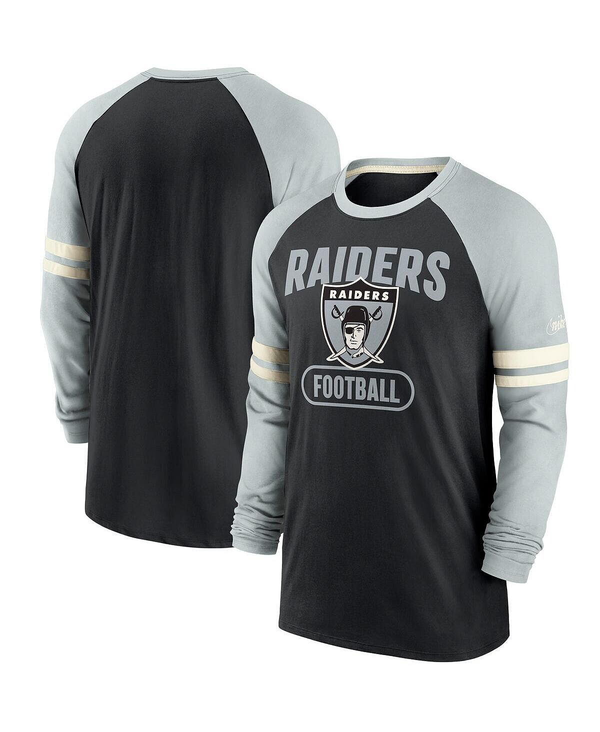 Мужская черно-серебристая футболка с длинным рукавом реглан las vegas raiders throwback Nike, мульти
Мужская черно-серебристая футболка с длинным рукавом реглан las vegas raiders throwback Nike, мульти