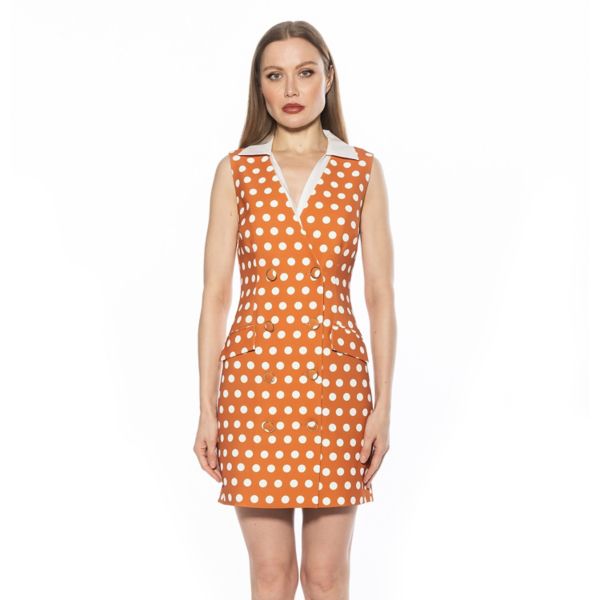 Женское платье-жилет без рукавов с воротником-стойкой «Руна» Alexia Admor, цвет camel polka
Женское платье-жилет без рукавов с воротником-стойкой «Руна» Alexia Admor, цвет camel polka