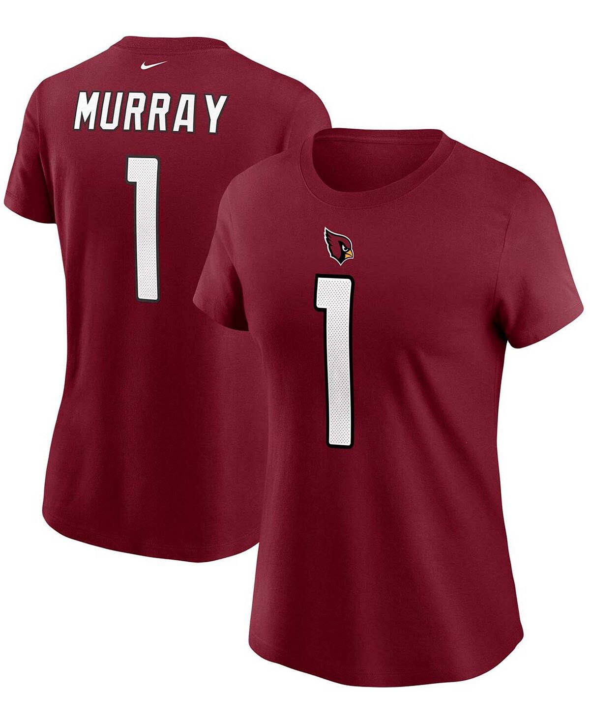 Женская футболка Kyler Murray Cardinal Arizona Cardinals с именем и номером Nike
Женская футболка Kyler Murray Cardinal Arizona Cardinals с именем и номером Nike