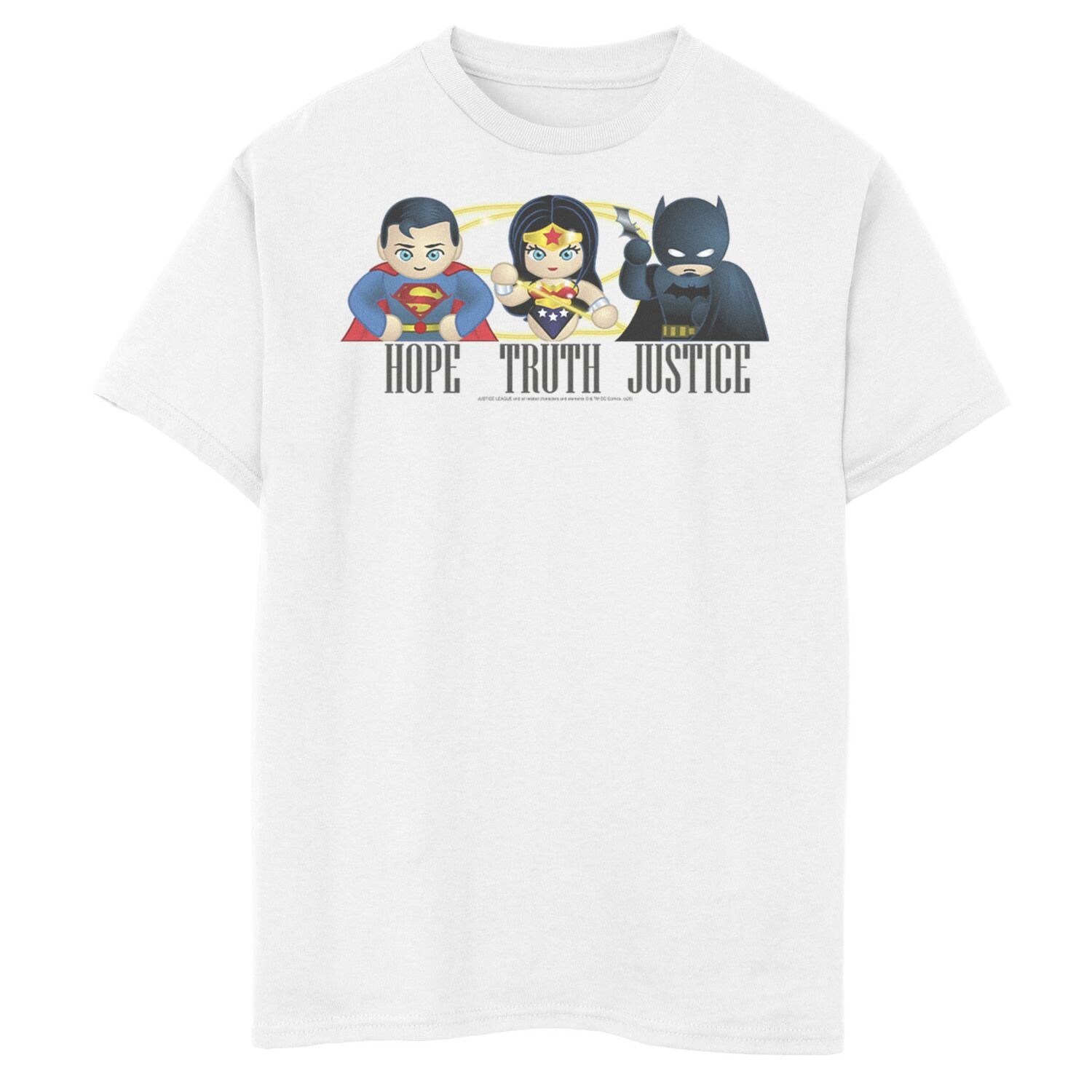 Футболка с рисунком «Лига Справедливости Надежда» для мальчиков 8–20 лет DC Fandome DC Comics
Футболка с рисунком «Лига Справедливости Надежда» для мальчиков 8–20 лет DC Fandome DC Comics