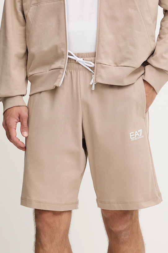 Хлопковые шорты Ea7 Emporio Armani, бежевый
Хлопковые шорты Ea7 Emporio Armani, бежевый