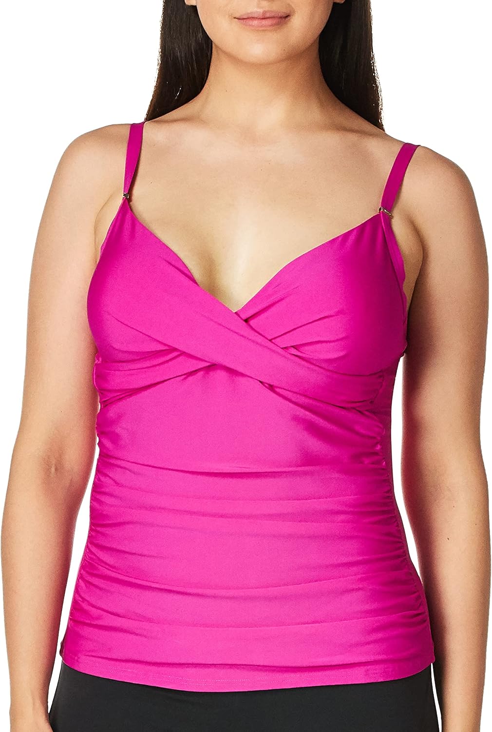 Топ-танкини Calvin Klein Women's с треугольными чашечками и утягивающим эффектом, Peony
Топ-танкини Calvin Klein Women's с треугольными чашечками и утягивающим эффектом, Peony