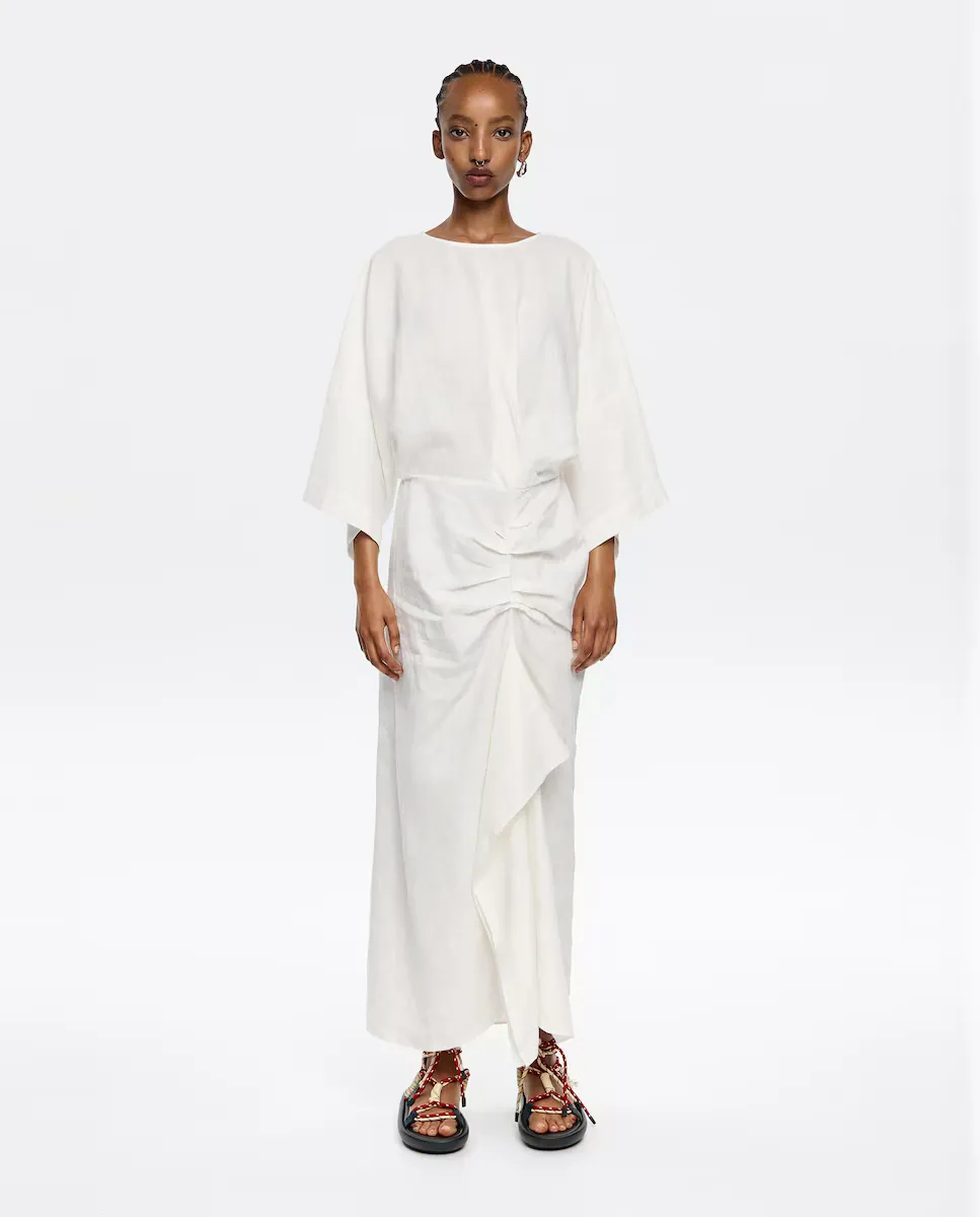 Льняное платье с воланами Bimba y Lola, цвет Crudo
Льняное платье с воланами Bimba y Lola, цвет Crudo