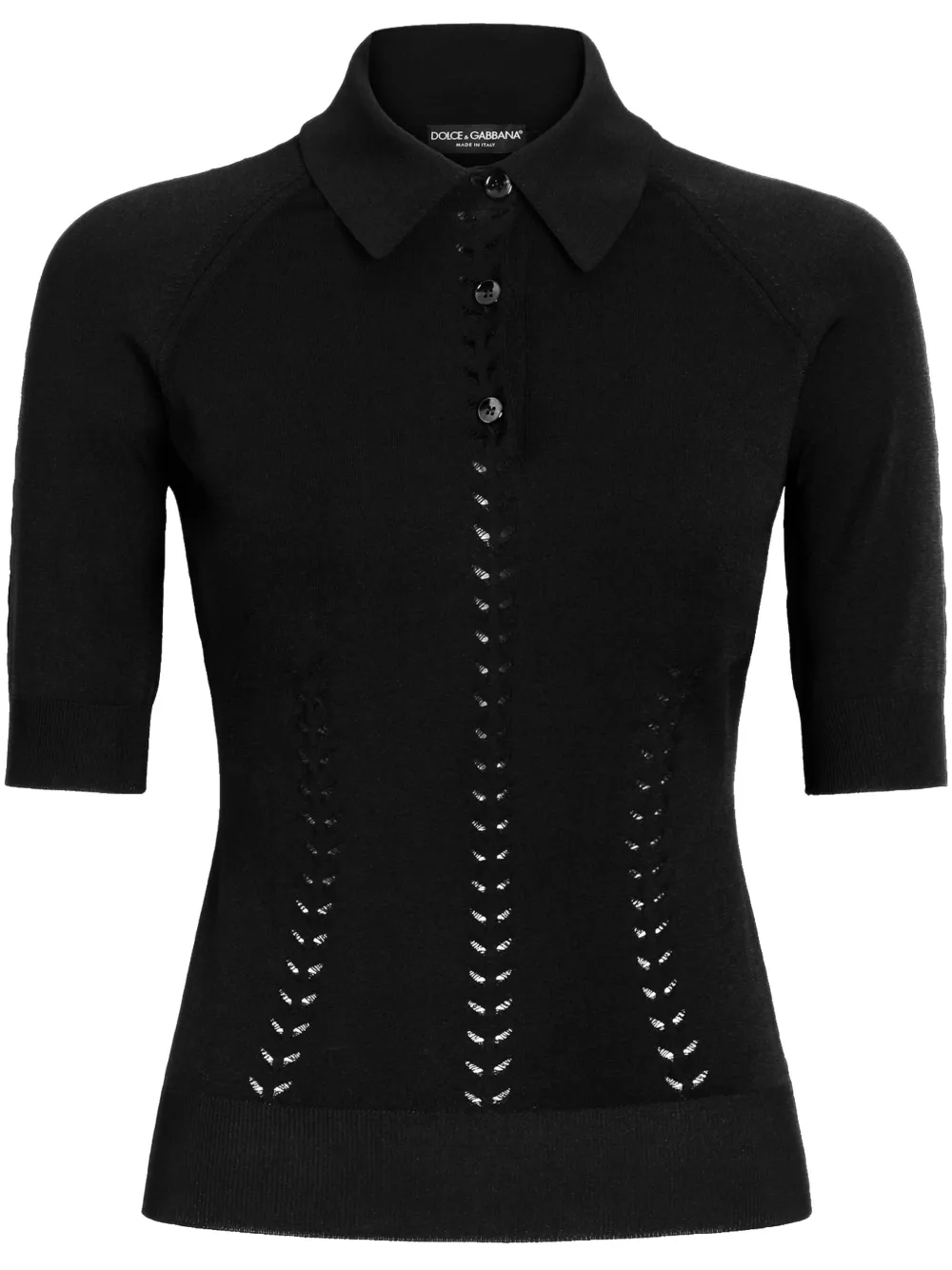 Топ тонкой вязки Dolce & Gabbana, черный
Топ тонкой вязки Dolce & Gabbana, черный