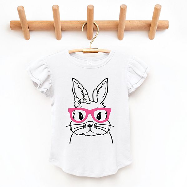 Футболка с рукавами-крылышками Bunny face с розовыми очками The Juniper Shop, White
Футболка с рукавами-крылышками Bunny face с розовыми очками The Juniper Shop, White