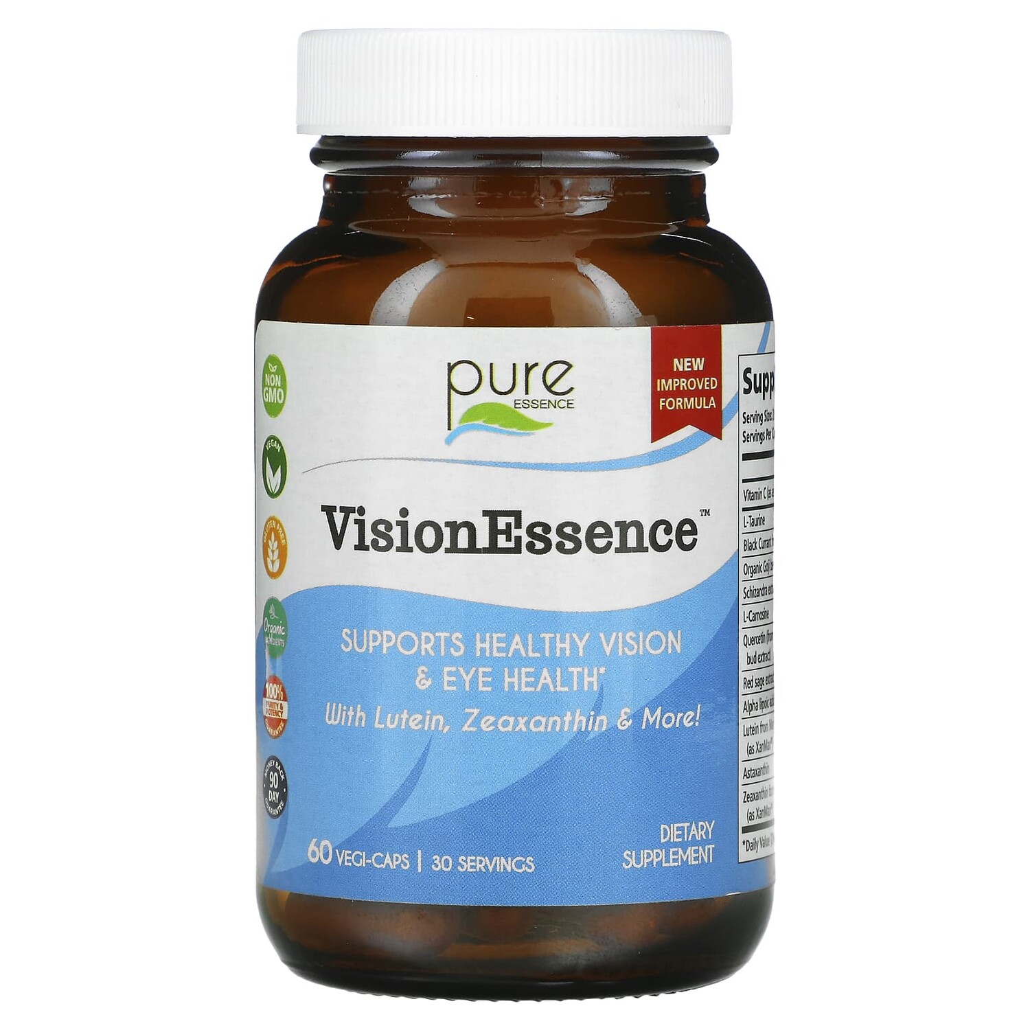 Pure Essence VisionEssence 60 Veggie Caps
Pure Essence VisionEssence 60 Veggie Caps