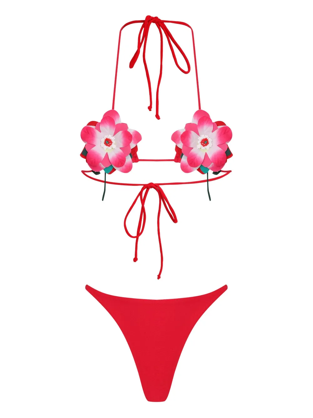 Бикини с треугольными чашками Amir Slama, красный
Бикини с треугольными чашками Amir Slama, красный