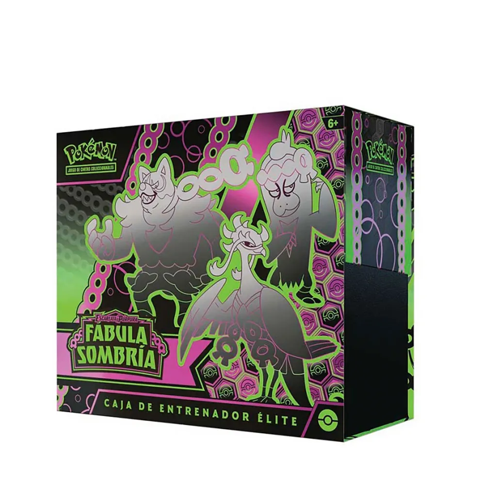 Коллекционная карточная игра Pokemon, набор Shroud Fable-Elite Trainer Box, коллекционные карточки (испанский вариант) Pokemon trading card game, розовый
Коллекционная карточная игра Pokemon, набор Shroud Fable-Elite Trainer Box, коллекционные карточки (испанский вариант) Pokemon trading card game, розовый