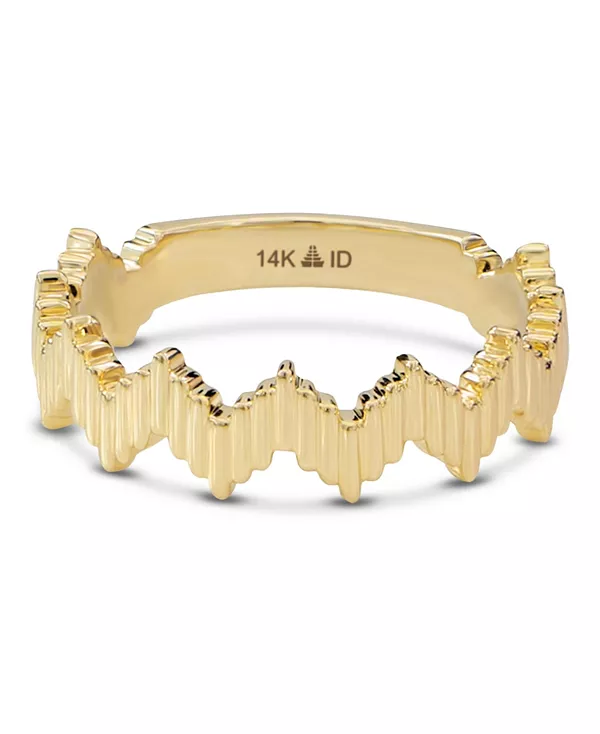 Кольцо с ребристым зигзагом из 14-каратного золота, размер 6, около 3 граммов. Devata, gold
Кольцо с ребристым зигзагом из 14-каратного золота, размер 6, около 3 граммов. Devata, gold