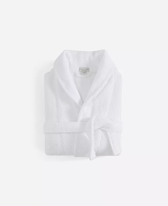 Рифленый банный халат SUNDAY CITIZEN, белый
Рифленый банный халат SUNDAY CITIZEN, белый
