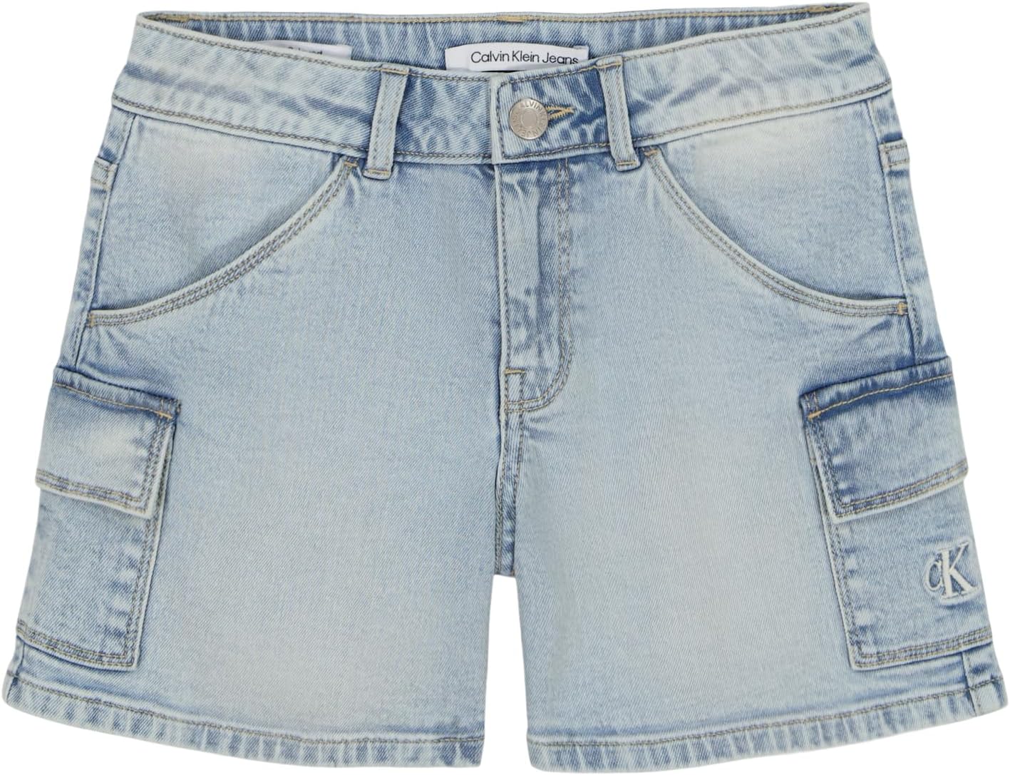 Джинсовые шорты-карго Calvin Klein для девочек свободного кроя из эластичного денима, Sky
Джинсовые шорты-карго Calvin Klein для девочек свободного кроя из эластичного денима, Sky