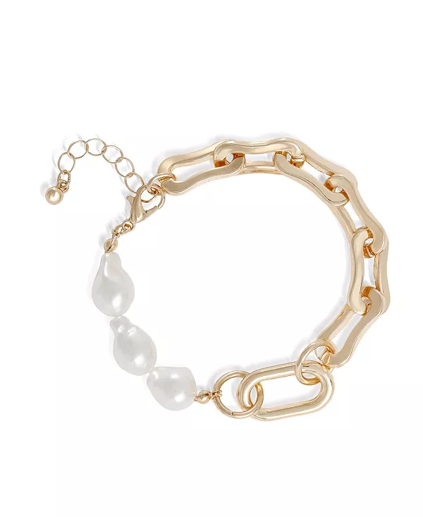Браслет из золотых звеньев и жемчуга Bcbg, gold/white
Браслет из золотых звеньев и жемчуга Bcbg, gold/white