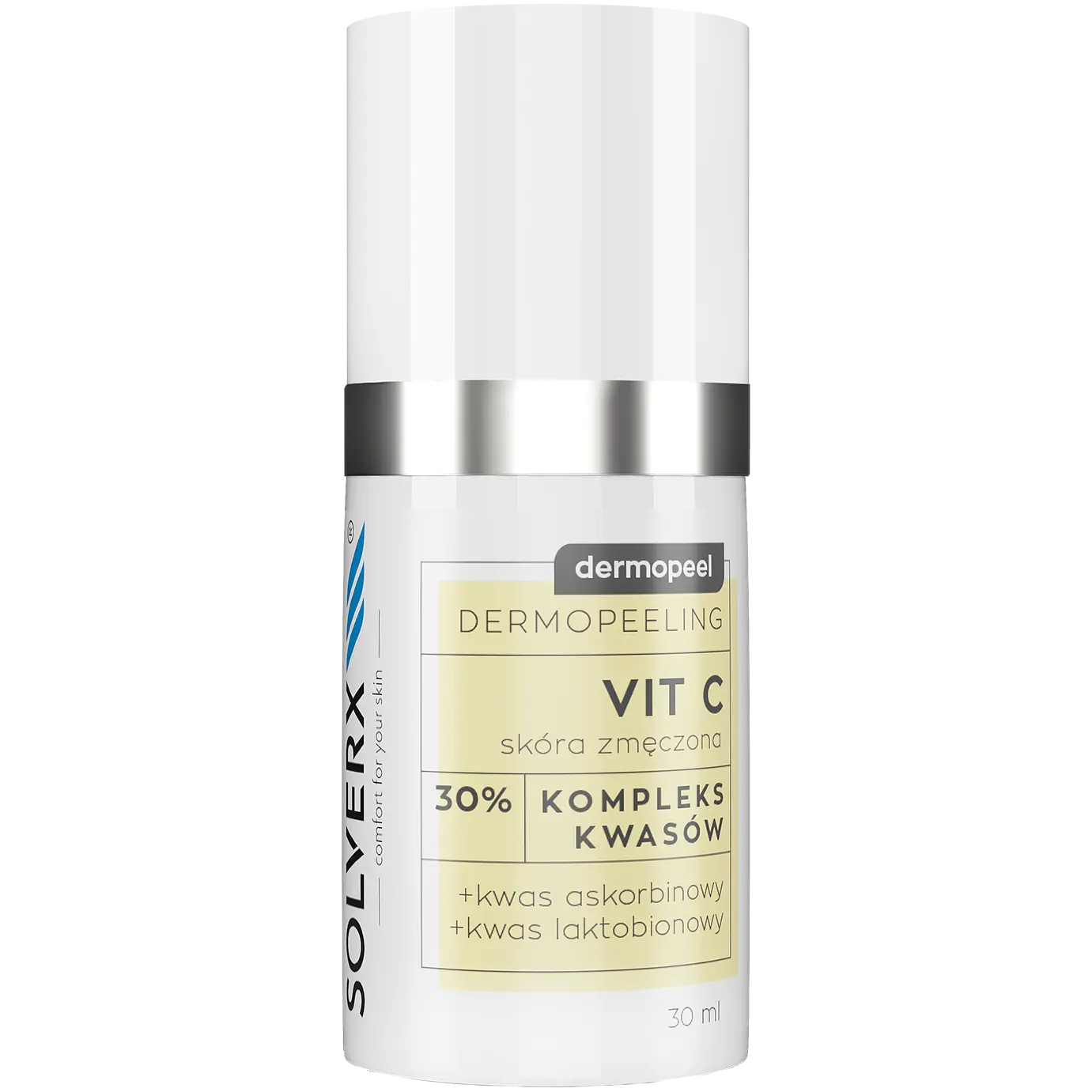 Solverx Dermopeel пилинг с 30% аскорбиновой кислотой для лица, 30 мл
Solverx Dermopeel пилинг с 30% аскорбиновой кислотой для лица, 30 мл